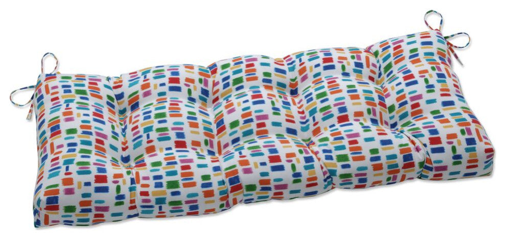 Color Tabs Primaries Tufted Bench/Swing Cushion