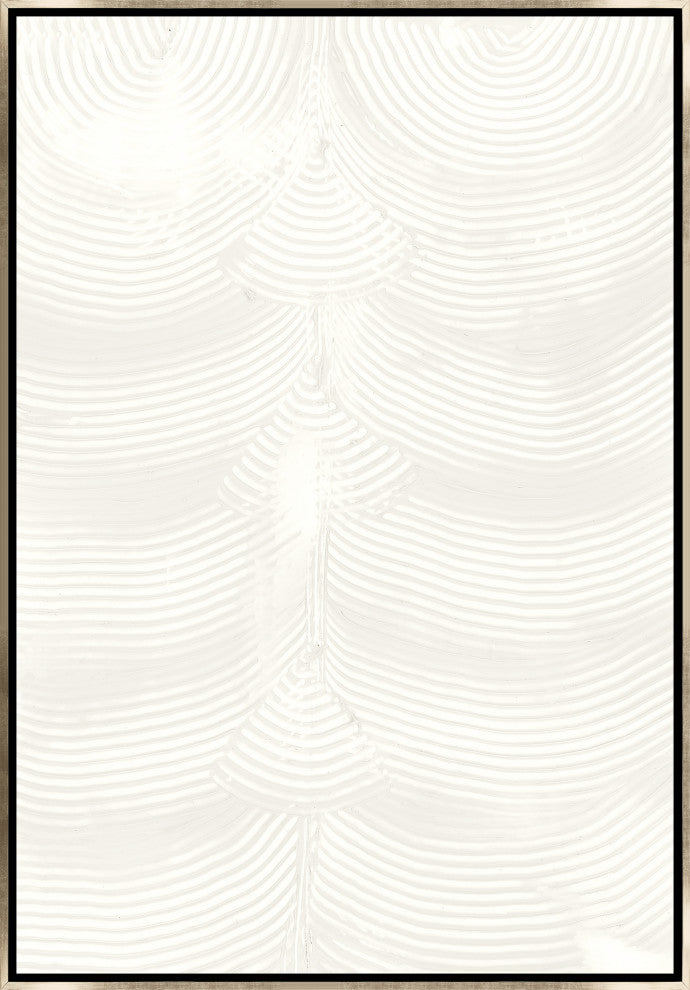 24x35 Your Trace III, Framed Artwork, Silver