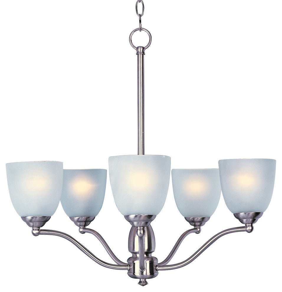 Maxim 10065 Stefan 25"W 5 Light Chandelier - Satin Nickel