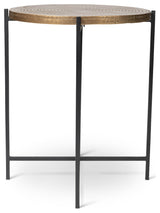 Elements Navi End Table Antique Brass