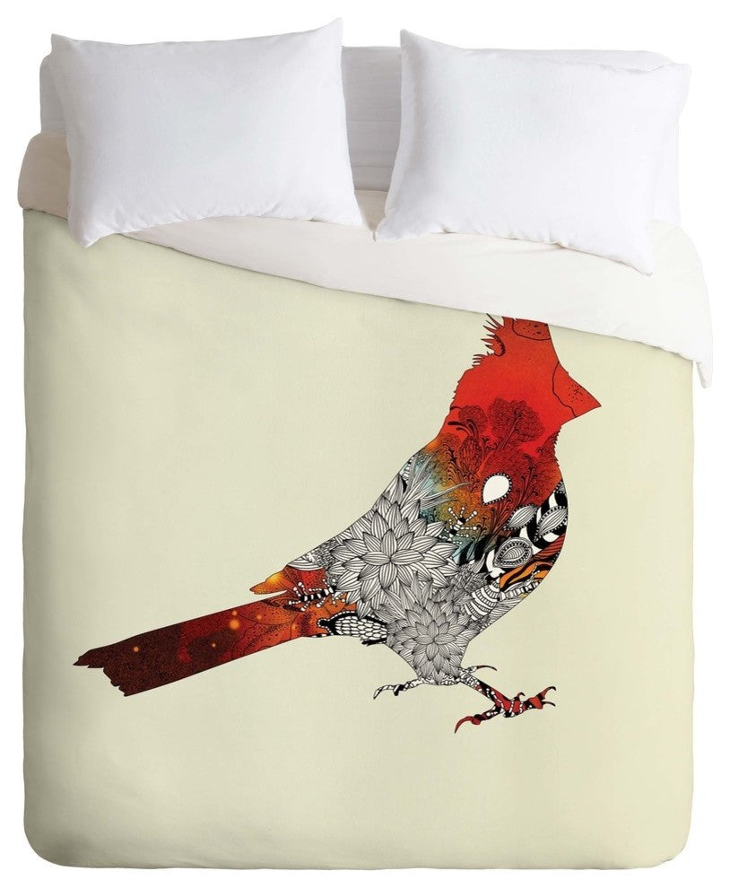 Deny Designs Iveta Abolina Cardinal Duvet Cover - Lightweight