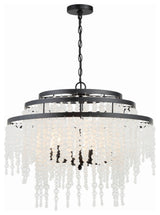 Poppy 6-Light Chandelier, Matte Black
