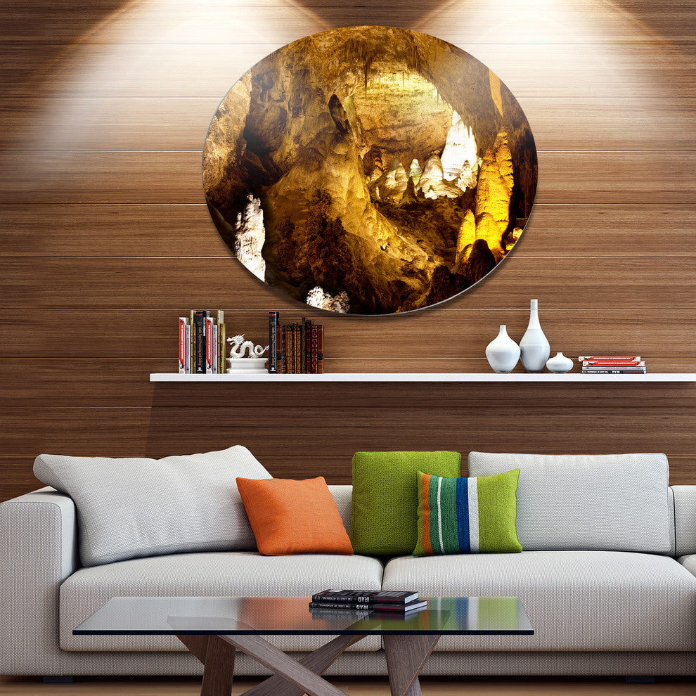 Carlsbad Caverns National Park, Landscape Round Wall Art, 23"