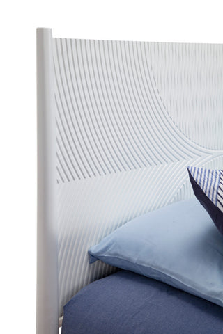 Tranquility Queen Panel Bed, White