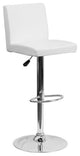 Flash Furniture Contemporary Bar Stool in White