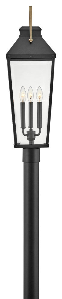 Hinkley Dawson Large Post Top Or Pier Mount Lantern, Black
