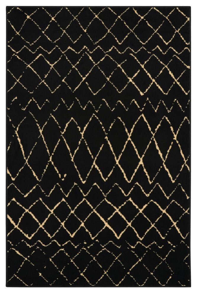 Nourison Grafix 3' x 5' Black Bohemian Indoor Area Rug