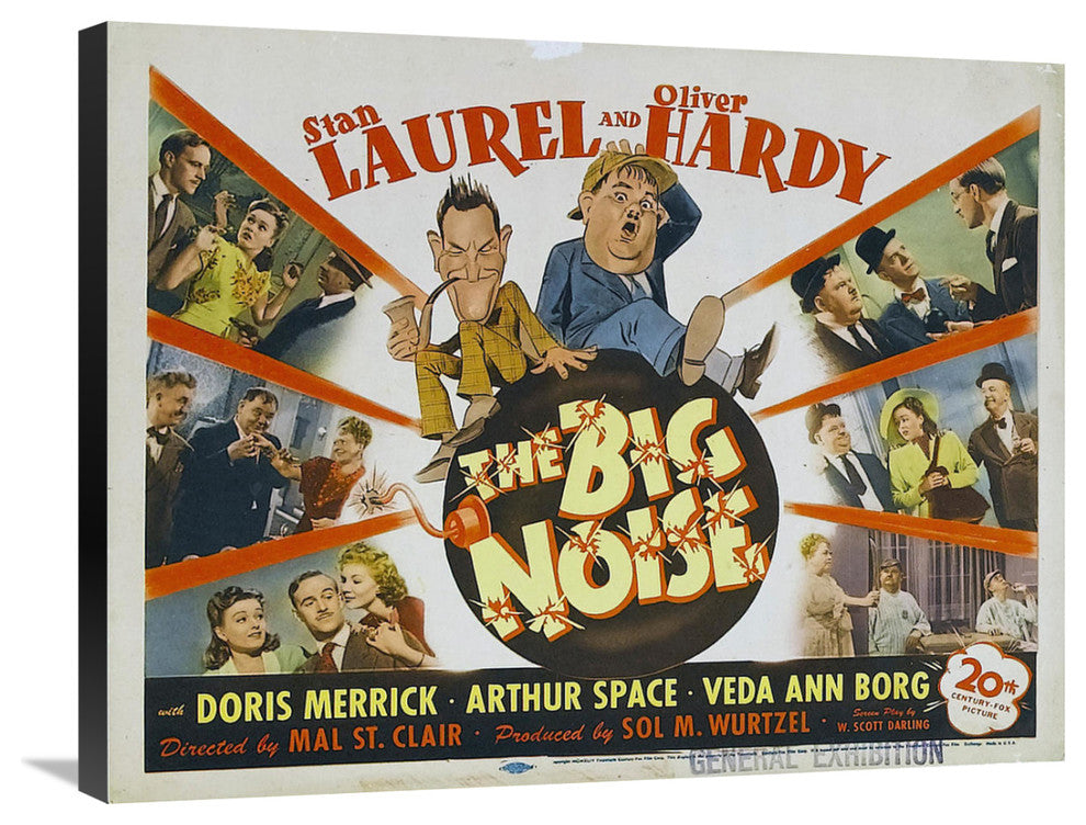 "Laurel & Hardy - The Big Noise, 1944" Canvas by Hollywood Photo Archive, 30x23"