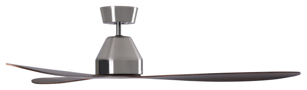 Lucci Air Whitehaven 56" Smart WiFi Controlled Indoor/Outdoor Ceiling Fan, Brushed Chrome