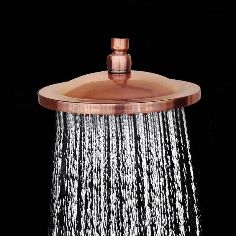 Rainfall Showerhead, Antique Red Copper