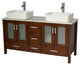 58" Contemporary Style Double Sink Bathroom Vanity Model 2415-W