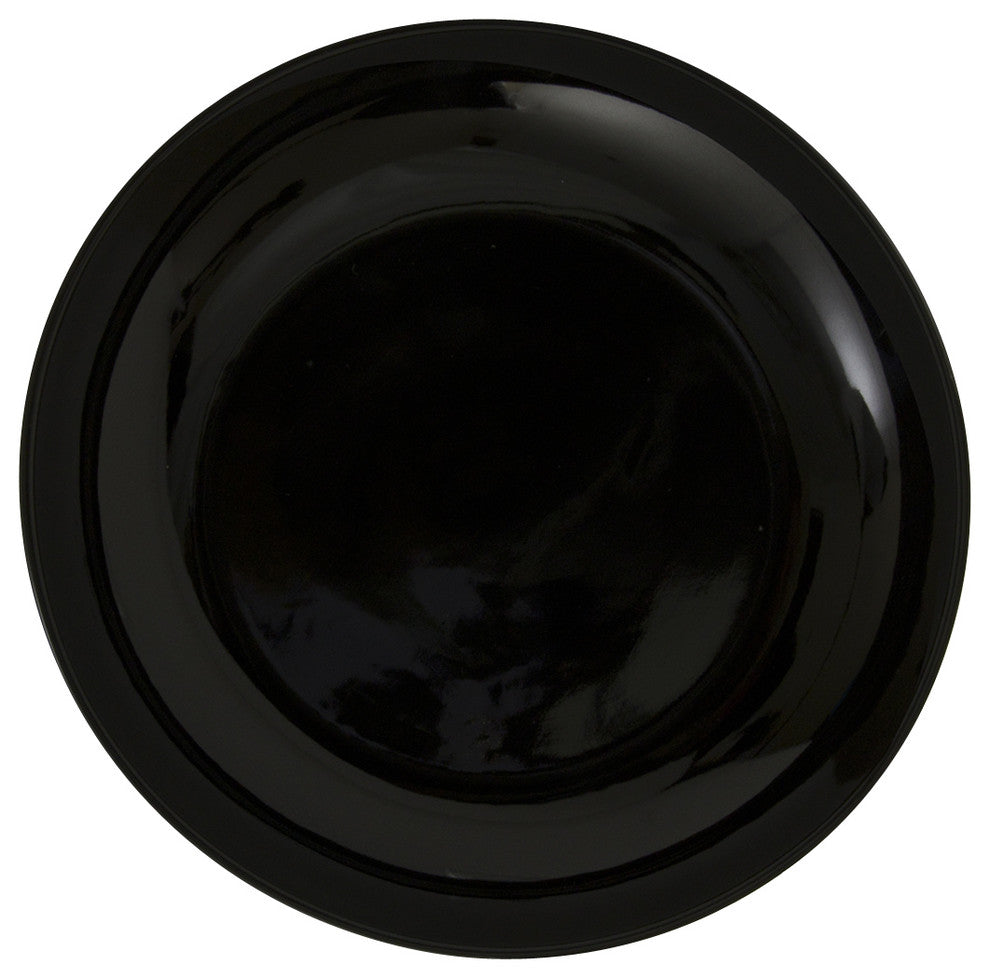 Coupe Bread and Butter Plates, Set of 6, Black