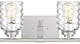 Quoizel CRI8602BN Two Light Bath Fixture, Brushed Nickel Finish