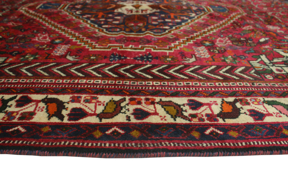 Fine Vintage Distressed Ronin Red Rug