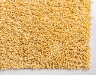 Unique Loom Ivory Davos Shag Area Rug, Sunglow, 4'0x6'0, Rectangular