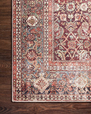 Printed Layla LAY-11 Cinnamon/Sage Area Rug, 2'x5'