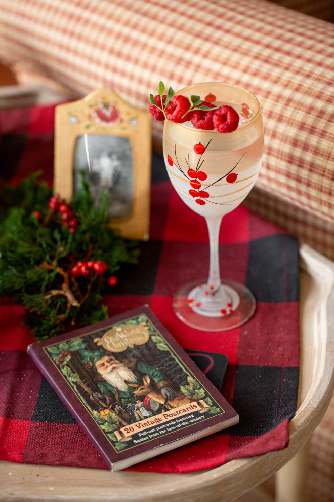 Berries 'n Branches Wine Glasses, Set of 2