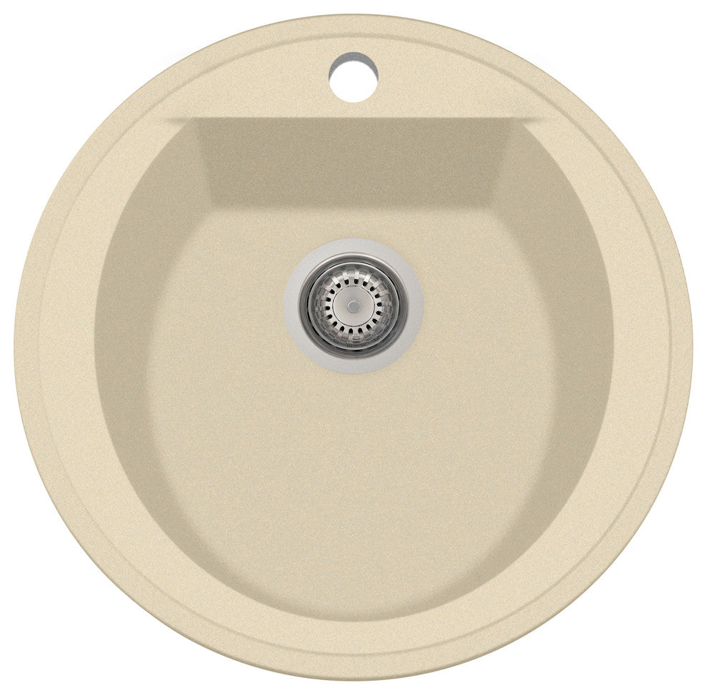 ALFI brand AB2020DI Alfi Trade 20-1/8" Drop In Single Basin - Biscuit