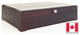 #FCan1 Canadian MONTREAL Flatware Chest; Solid Basswood w/ DARK Mahogany finish