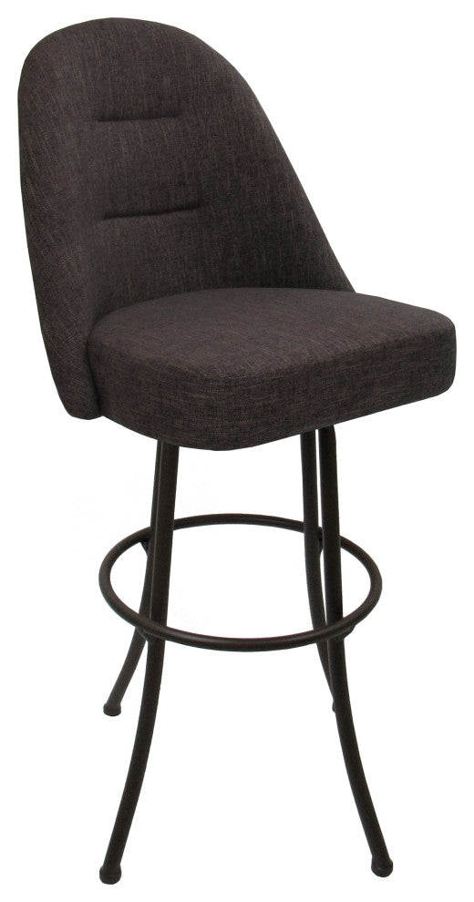 Swivel Counter 26" 30" Extra Tall 34" Metal Bar Stool M-235, Sanora Brown - Coff