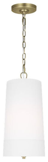 Generation Lighting, LP1101TWBWLW, Tall Pendant, Time Worn Brass