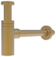 CastelloUSA 1.5" Round Bottle Brass P-Trap, Brushed Gold