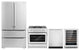 4 Piece, 36" Range 24" Dishwasher & Refrigerator & Wine Refrigerator