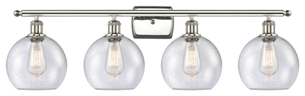 Innovations Lighting 516-4W-PN-G124-8-LED 4 Light 36" Bath Vanity Light