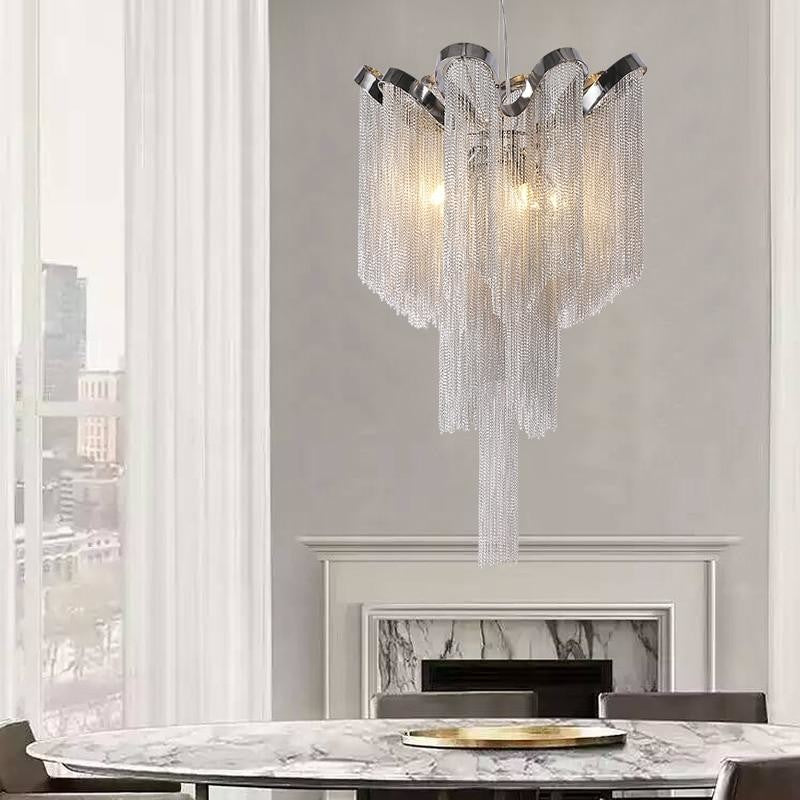 Cadena Chain Tassel Chandelier