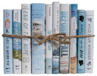 Decorative Books - Nautical Dust Jacket Book Bundle - 1 foot of Blue Books