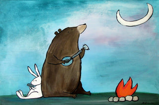 "Campfire Songs" Painting Print on Wrapped Canvas