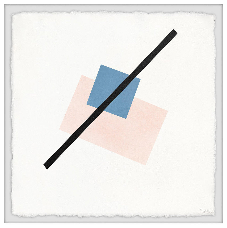 "A Clean Line" Framed Painting Print, 18"x18"