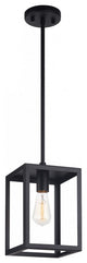 Matteo Lighting C76001BK One Light Pendant, Black Finish