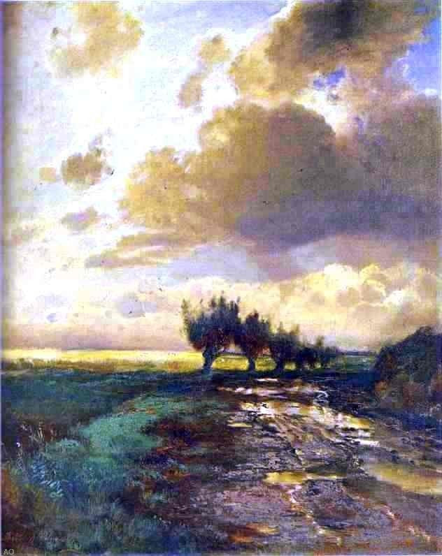 Alexei Kondratevich Savrasov Country Road, Gallery Wrapped Canvas, 20"x25"