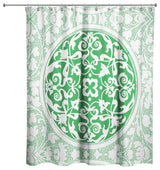 Green Irish Medallion Shower Curtain