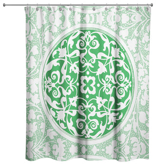 Green Irish Medallion Shower Curtain