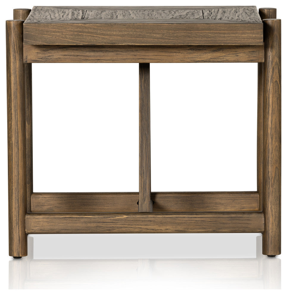 Goldthwaite End Table-Sienna Brown Pine