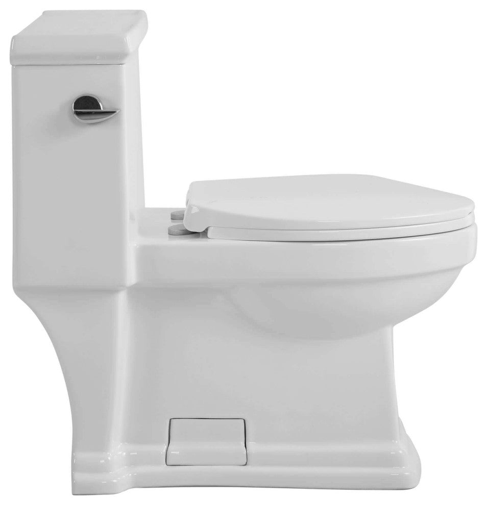 Modern One Piece Elongated Toilet Ada Compliant
