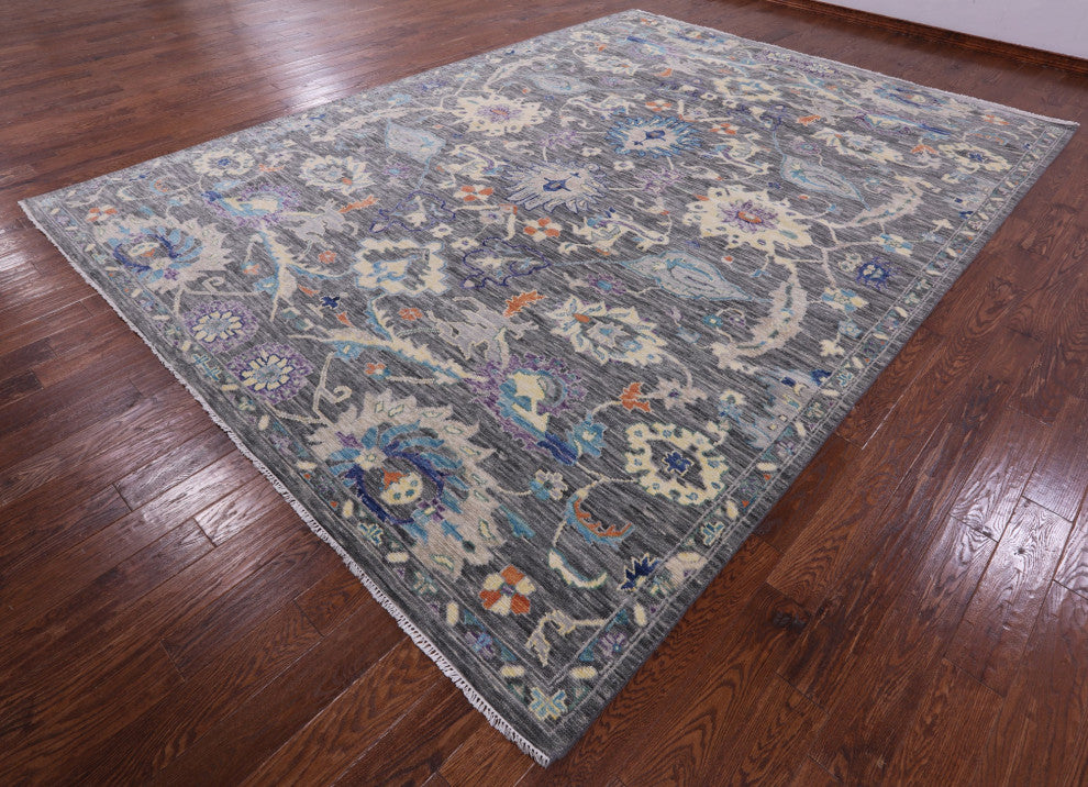 Handmade Turkish Oushak Rug 10' 3" X 14' 0" - Q15707