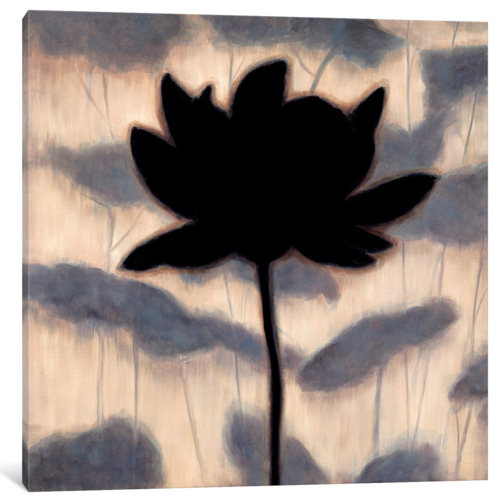 "Blossom Silhouette I" by Erin Lange, Canvas Print, 26"x26"