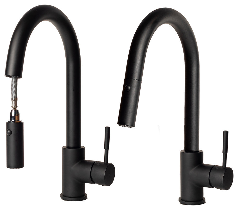 ZLINE Arthur Kitchen Faucet in Matte Black (ATH-KF-MB)