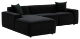 TOV Furniture Olafur Black Velvet Sectional - LAF
