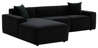 TOV Furniture Olafur Black Velvet Sectional - LAF