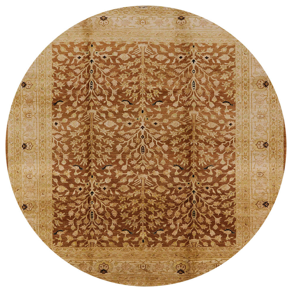 Ahgly Company Indoor Round Mid-Century Modern Area Rugs, 5' Round