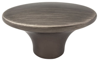Jeffrey Alexander 650 Hudson 1-7/8" Tapered Oval Retro Modern - Brushed Pewter