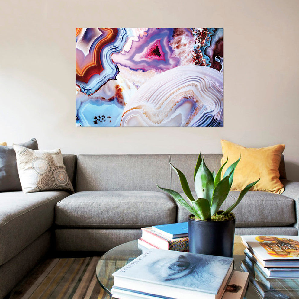"A Vivid Metamorphic Rock On Fire" by Elena Kulikova, Canvas Print, 26"x18"