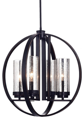 Yuval 19" Round Pendant Light, Oil Rubbed Bronze