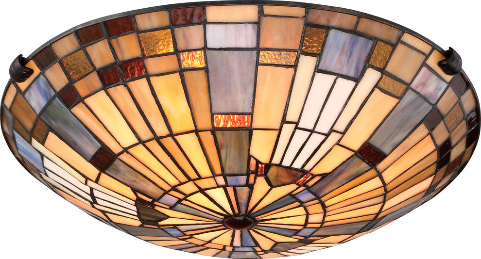 Quoizel TFIK1617VA Two Light Flush Mount Inglenook Valiant Bronze