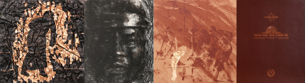 "Head of Worker, Bergen Point Foundry" Lithographs, Japanese Paper and Leather