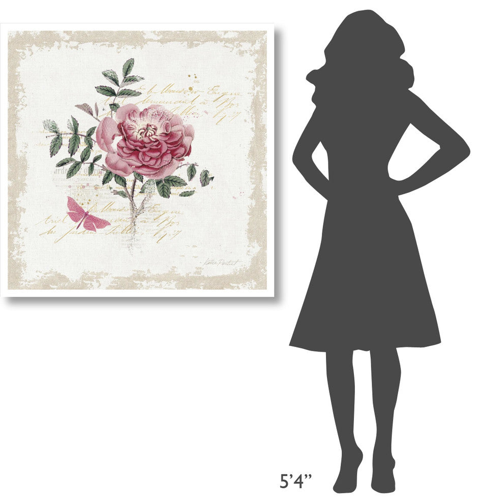 "French Romance I Distressed" Digital Paper Print by Katie Pertiet, 38"x38"